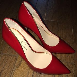 Jessica Simpson Red Stilettos
